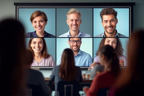 Image representing a live online class